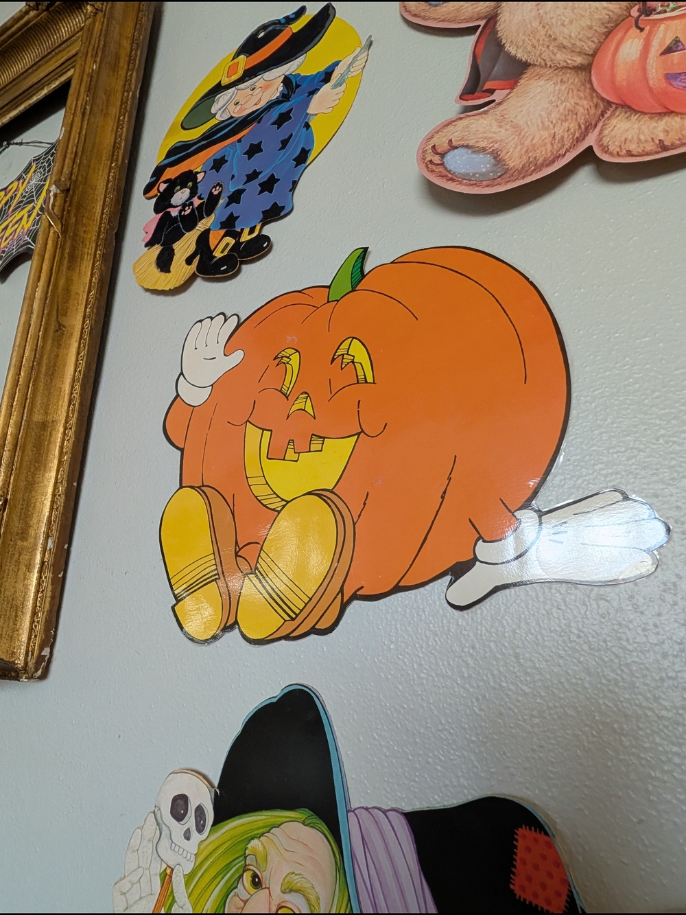 Vtg Lot 1980s-90s Halloween Wall Dicuts - Picture 8 of 10